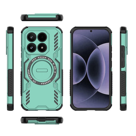 Xiaomi 17 EIDERWOOD Håndværker Hybrid Cover m. Varmeafledning - Grøn