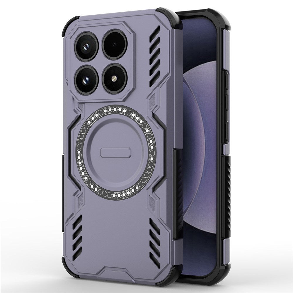 Xiaomi 17 EIDERWOOD Håndværker Hybrid Cover m. Varmeafledning - Lilla
