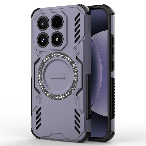 Xiaomi 17 EIDERWOOD Håndværker Hybrid Cover m. Varmeafledning - Lilla