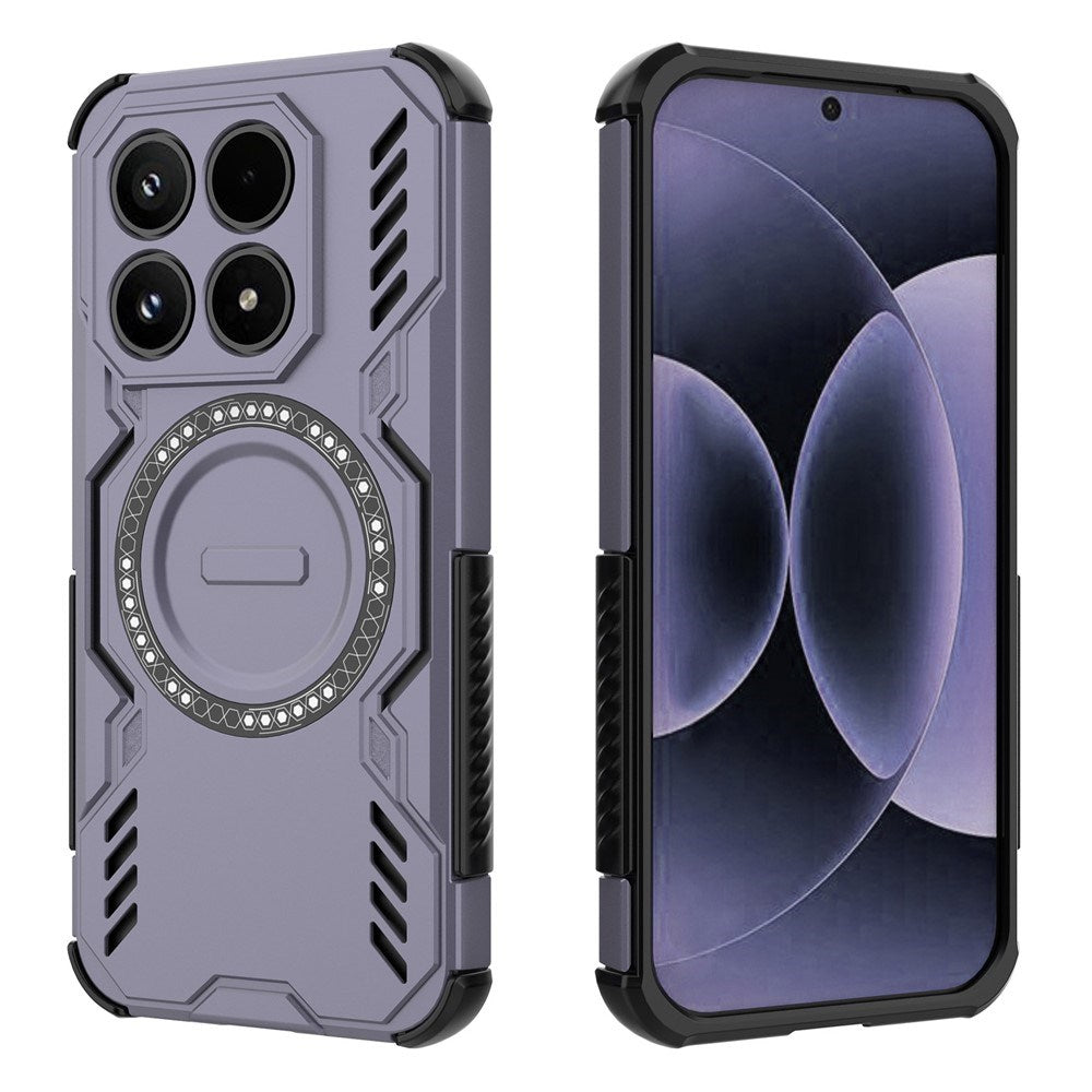 Xiaomi 17 EIDERWOOD Håndværker Hybrid Cover m. Varmeafledning - Lilla