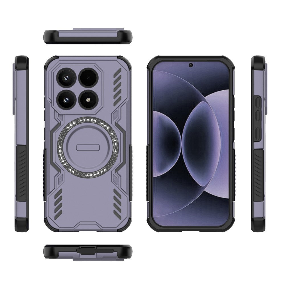 Xiaomi 17 EIDERWOOD Håndværker Hybrid Cover m. Varmeafledning - Lilla