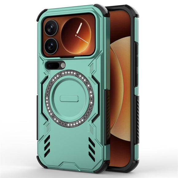 Xiaomi 17 Pro EIDERWOOD Håndværker Hybrid Cover m. Varmeafledning - Grøn