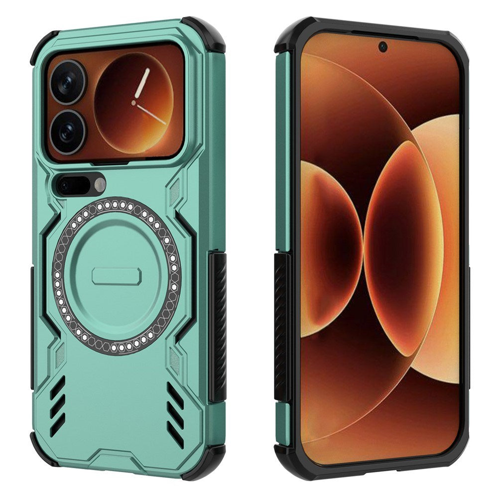 Xiaomi 17 Pro EIDERWOOD Håndværker Hybrid Cover m. Varmeafledning - Grøn
