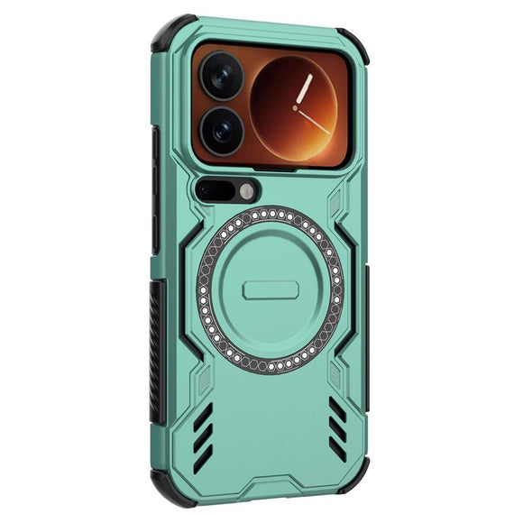 Xiaomi 17 Pro EIDERWOOD Håndværker Hybrid Cover m. Varmeafledning - Grøn