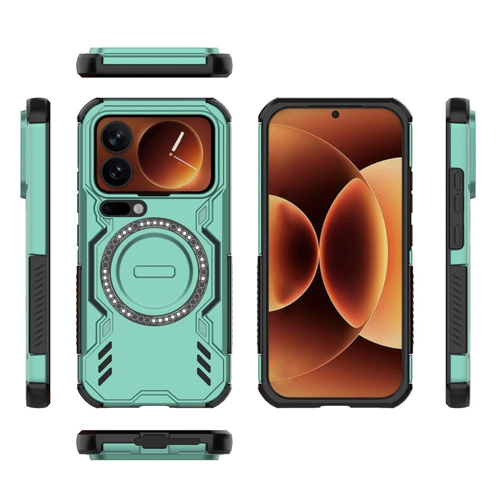 Xiaomi 17 Pro EIDERWOOD Håndværker Hybrid Cover m. Varmeafledning - Grøn