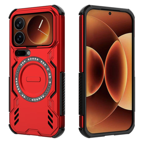 Xiaomi 17 Pro EIDERWOOD Håndværker Hybrid Cover m. Varmeafledning - Rød
