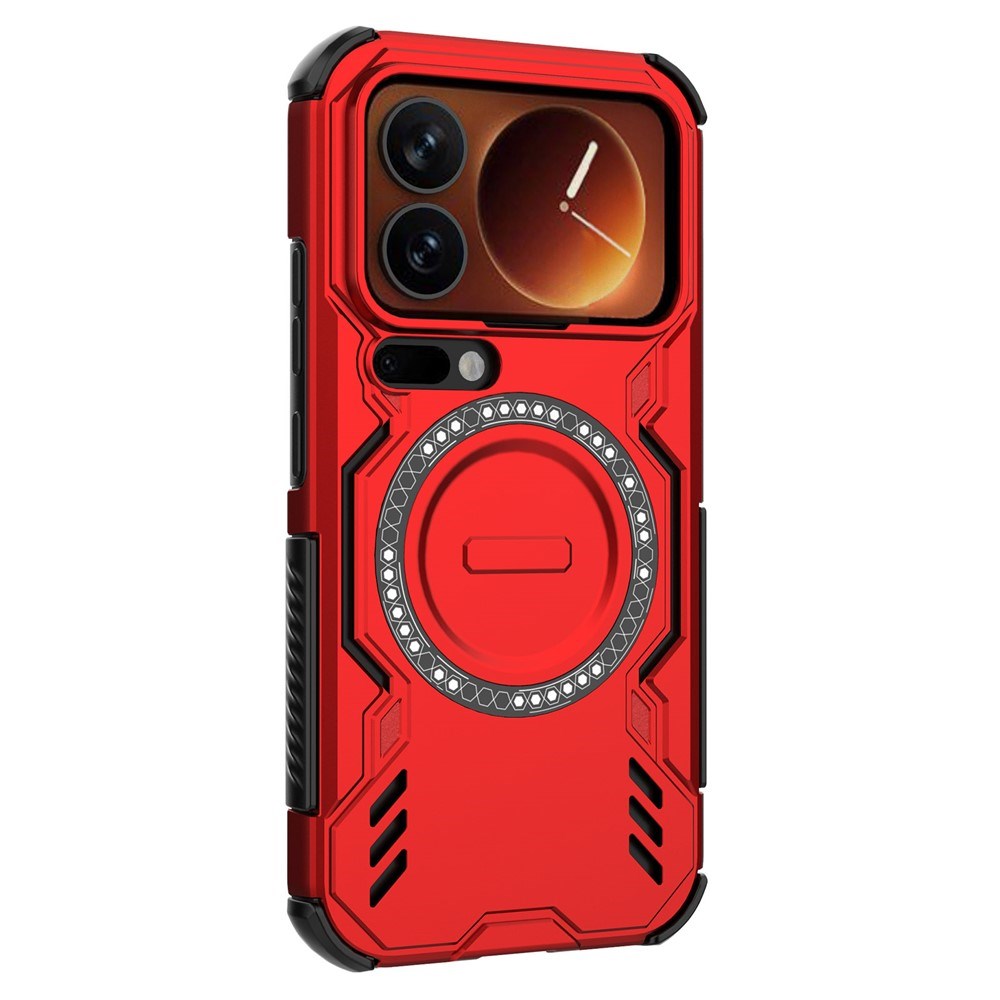 Xiaomi 17 Pro EIDERWOOD Håndværker Hybrid Cover m. Varmeafledning - Rød