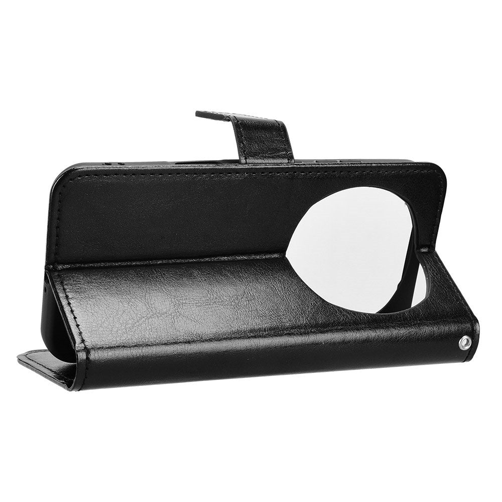 Honor Magic8 Pro EIDERWOOD Kunstlæder Flip Cover m. Strop - Sort