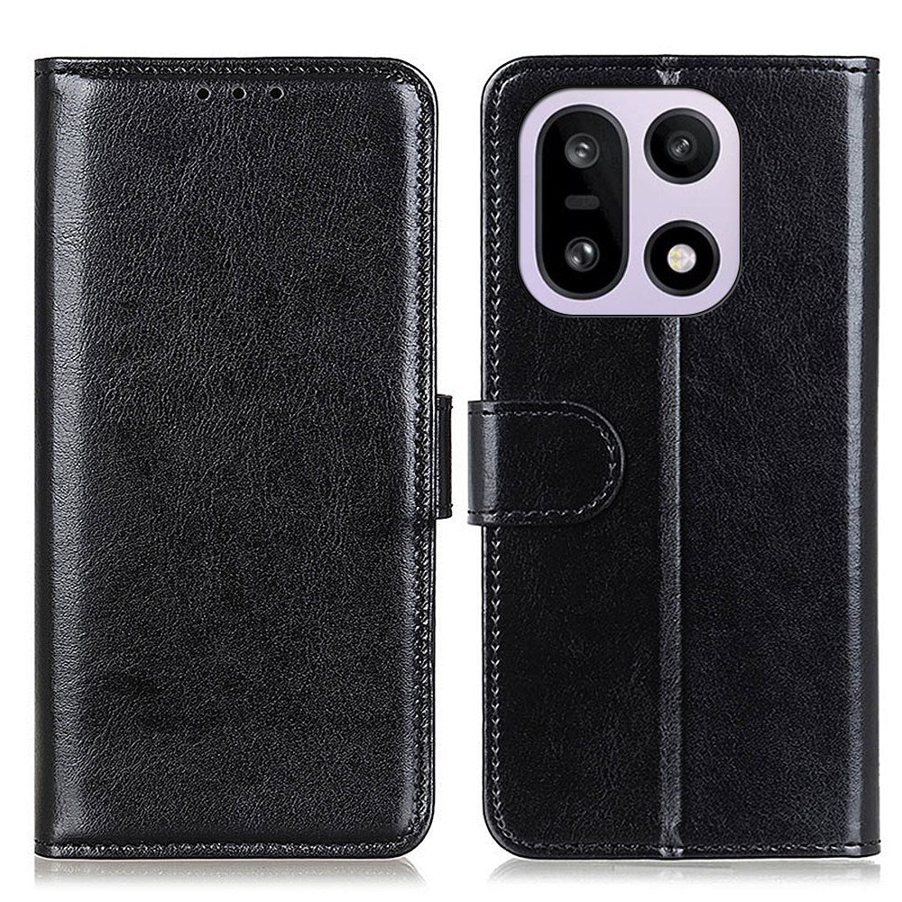 OnePlus 15 EIDERWOOD Kunstlæder Flipcover m. Kortholder - Sort