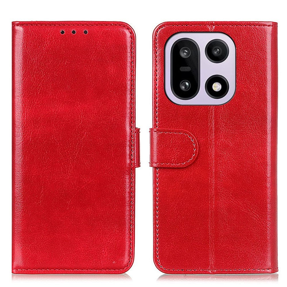 OnePlus 15 EIDERWOOD Kunstlæder Flipcover m. Kortholder - Rød