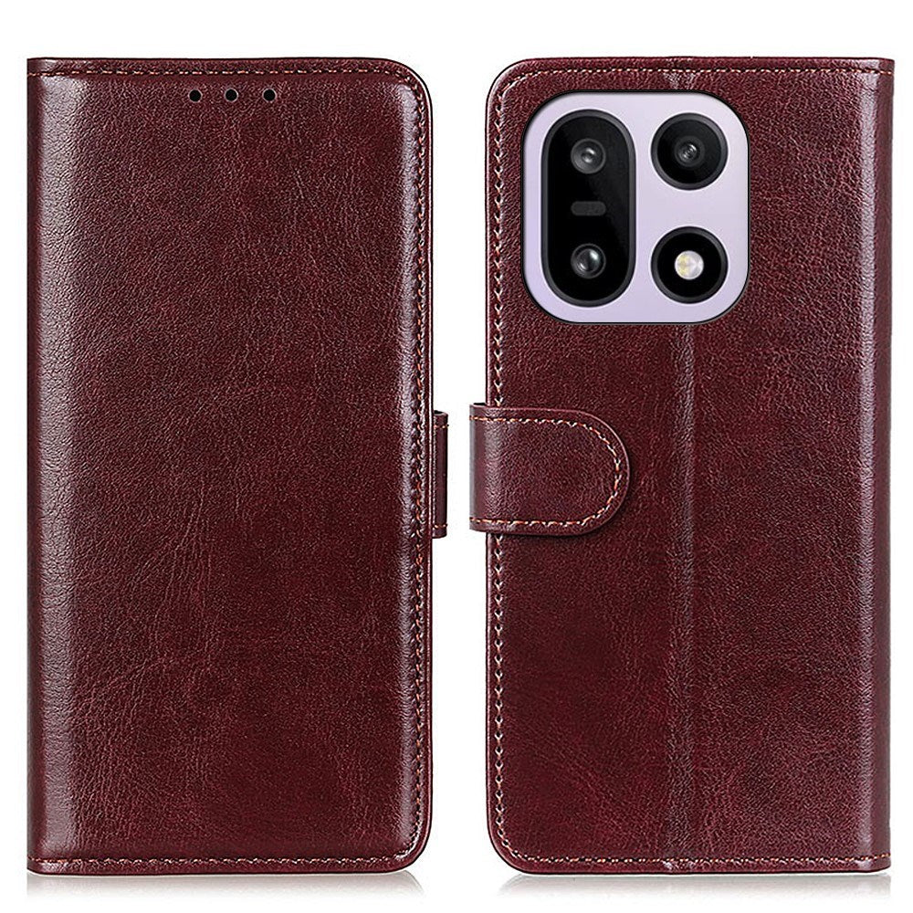 OnePlus 15 EIDERWOOD Kunstlæder Flipcover m. Kortholder - Brun