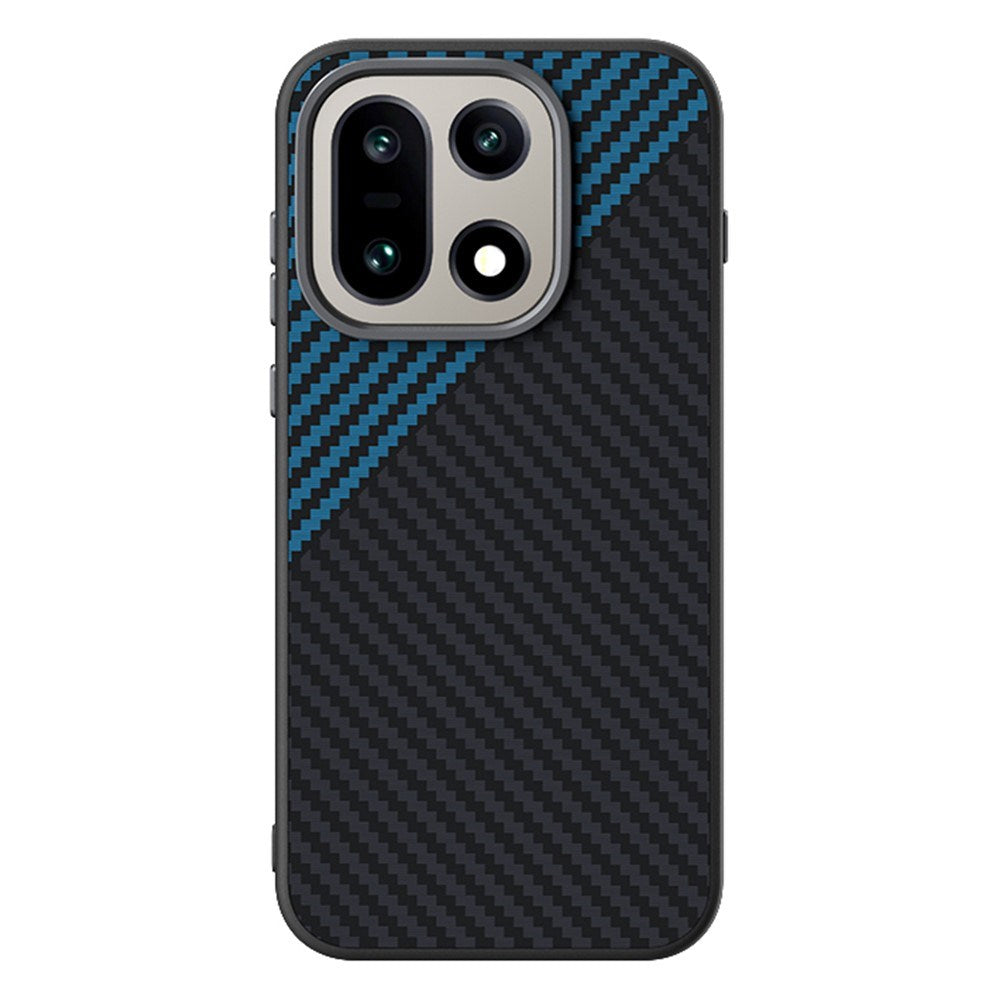 OnePlus 15 Carbon FIber Cover - MagSafe Kompatibel - Sort/Blå