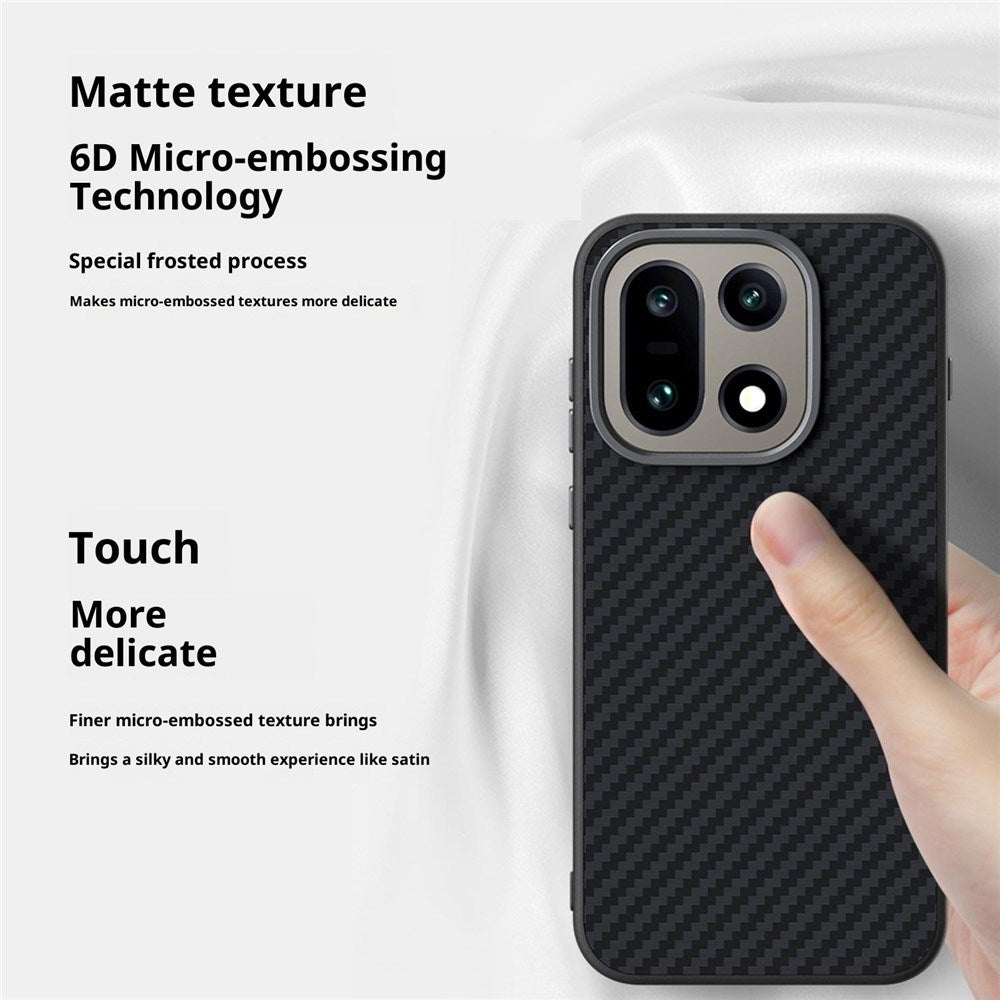 OnePlus 15 Carbon FIber Cover - MagSafe Kompatibel - Sort