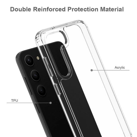 Samsung Galaxy S23 Hybrid Plastik Cover - Gennemsigtig