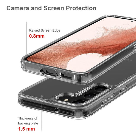 Samsung Galaxy S23 Hybrid Plastik Cover - Gennemsigtig