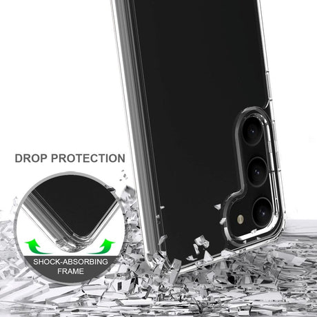 Samsung Galaxy S23 Hybrid Plastik Cover - Gennemsigtig