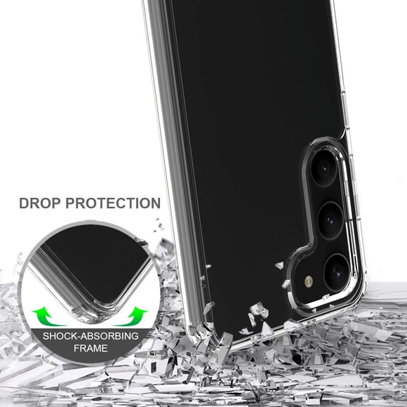Samsung Galaxy S23 Hybrid Plastik Cover - Gennemsigtig