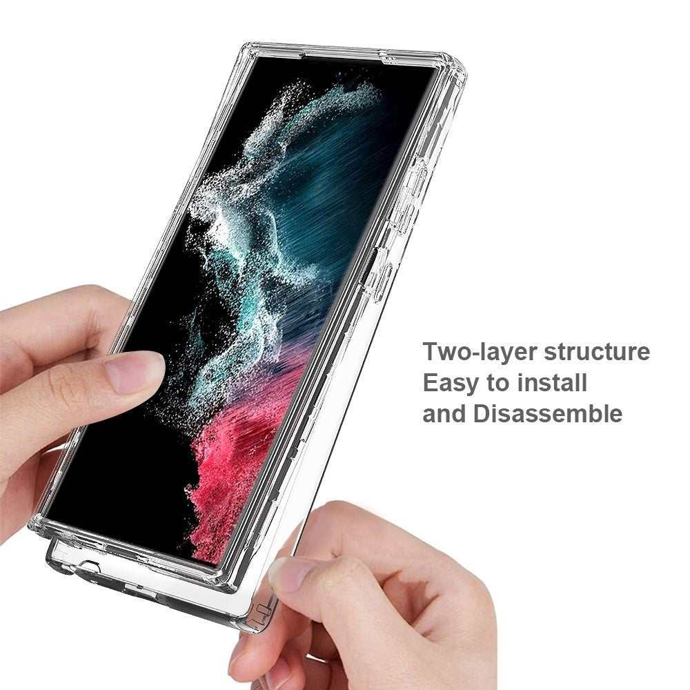 Samsung Galaxy S23 Ultra Hybrid Plastik Cover - Gennemsigtig