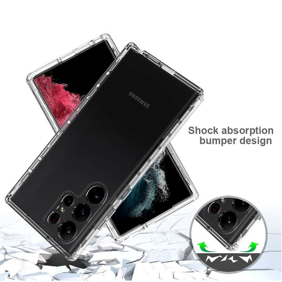 Samsung Galaxy S23 Ultra Hybrid Plastik Cover - Gennemsigtig