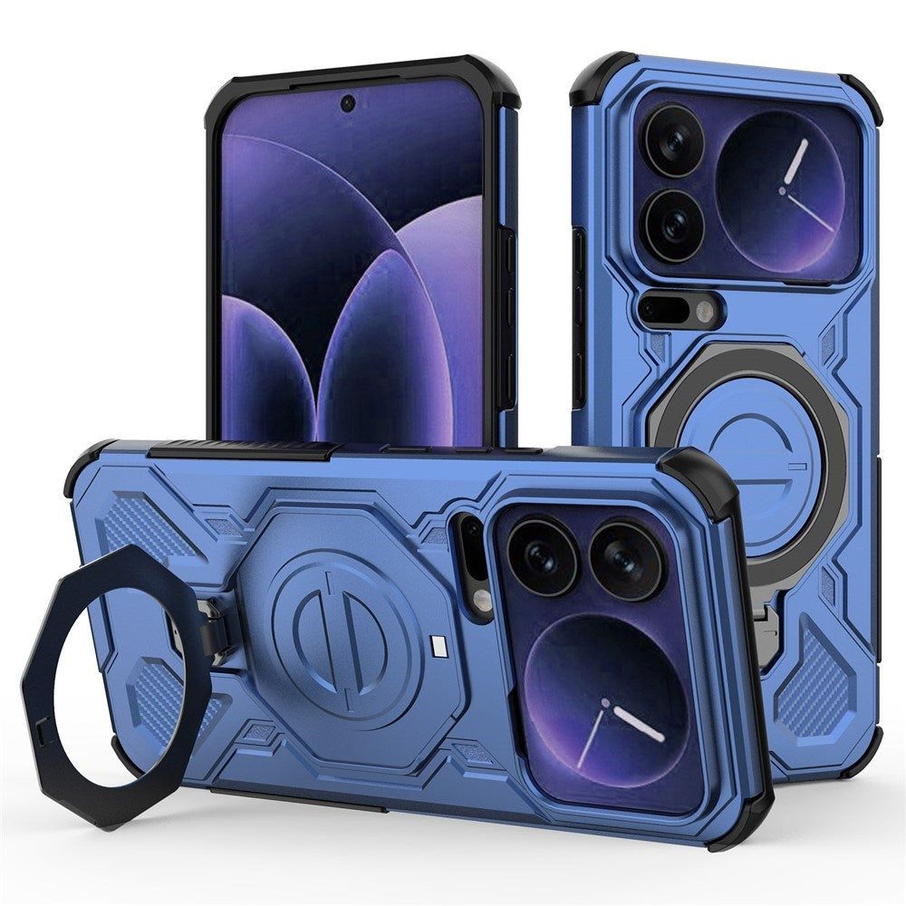 Xiaomi 17 Pro Max EIDERWOOD Håndværker Cover m. Magnetisk Kickstand - Blå