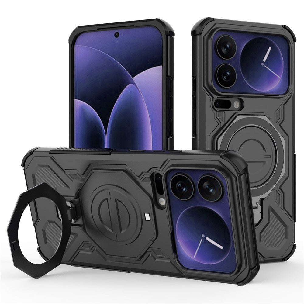Xiaomi 17 Pro Max EIDERWOOD Håndværker Cover m. Magnetisk Kickstand - Sort