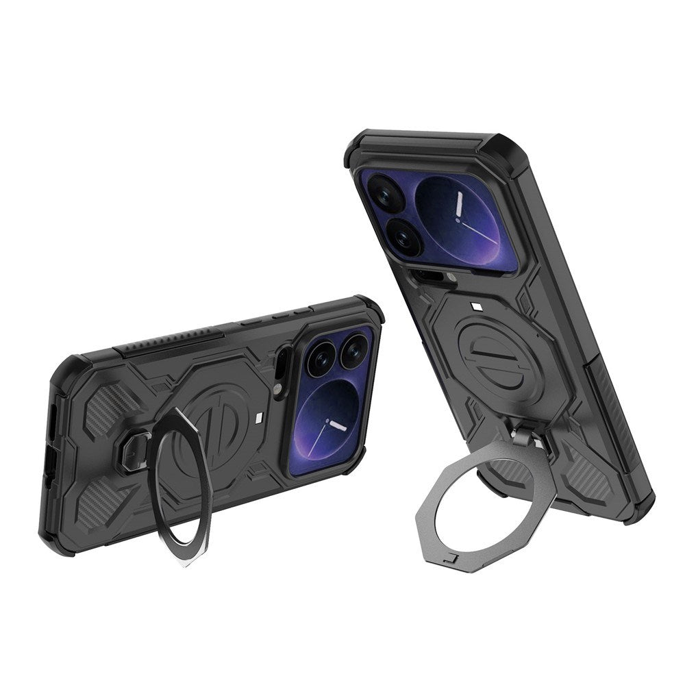Xiaomi 17 Pro Max EIDERWOOD Håndværker Cover m. Magnetisk Kickstand - Sort