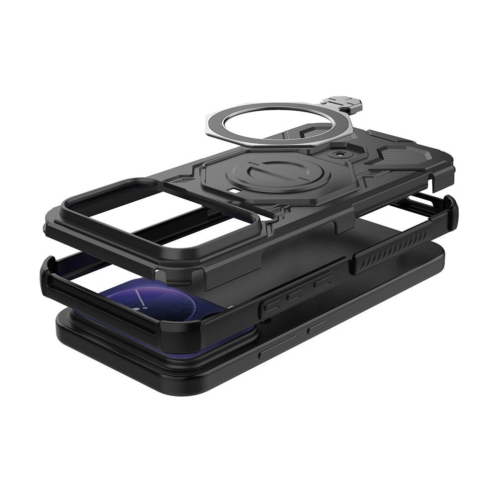 Xiaomi 17 Pro Max EIDERWOOD Håndværker Cover m. Magnetisk Kickstand - Sort