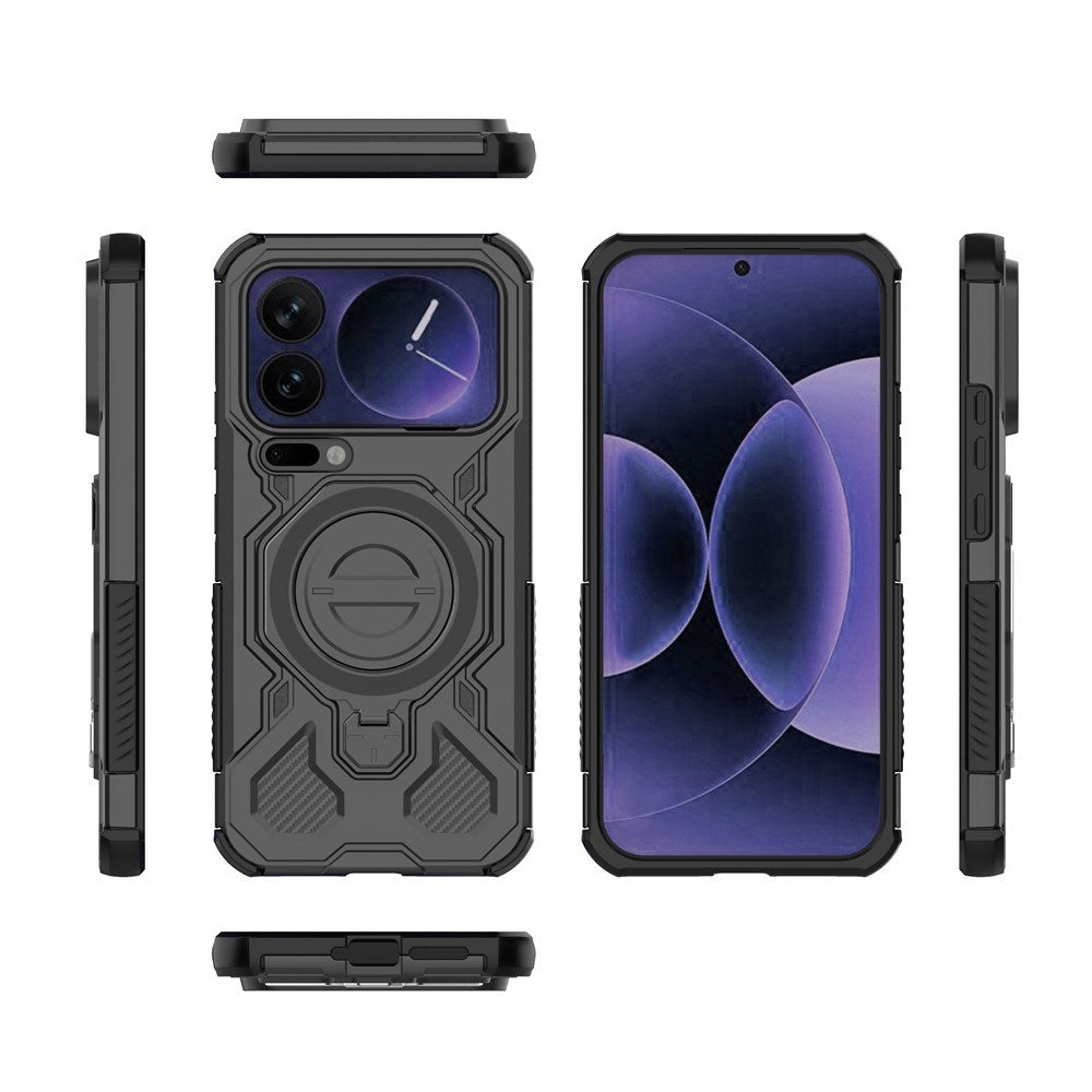 Xiaomi 17 Pro Max EIDERWOOD Håndværker Cover m. Magnetisk Kickstand - Sort