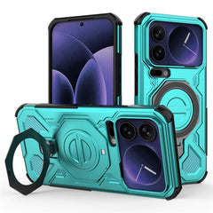 Xiaomi 17 Pro Max EIDERWOOD Håndværker Cover m. Magnetisk Kickstand - Turkis