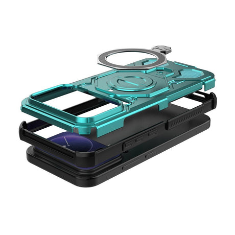 Xiaomi 17 Pro Max EIDERWOOD Håndværker Cover m. Magnetisk Kickstand - Turkis