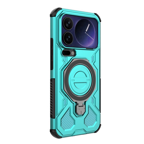 Xiaomi 17 Pro Max EIDERWOOD Håndværker Cover m. Magnetisk Kickstand - Turkis