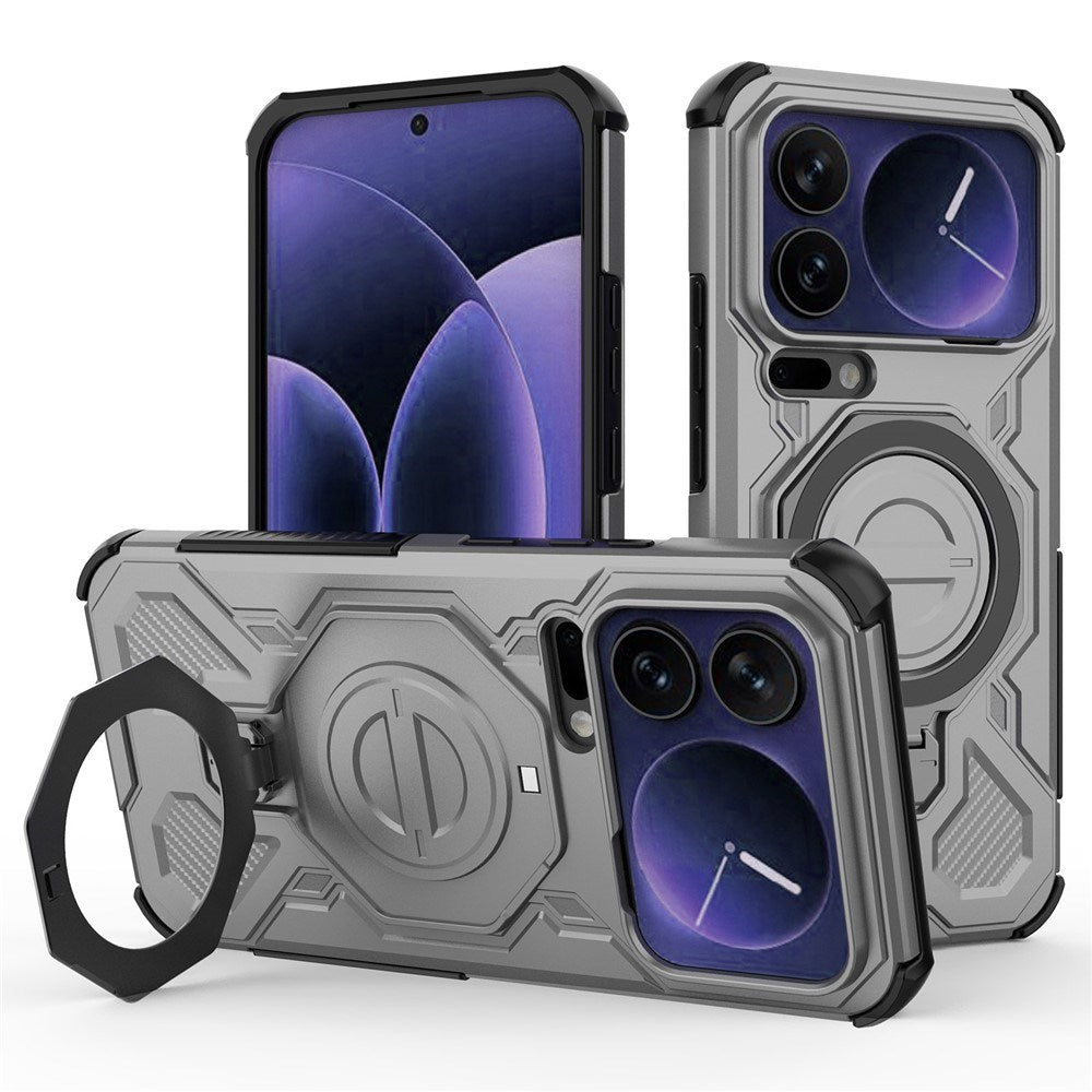 Xiaomi 17 Pro Max EIDERWOOD Håndværker Cover m. Magnetisk Kickstand - Grå