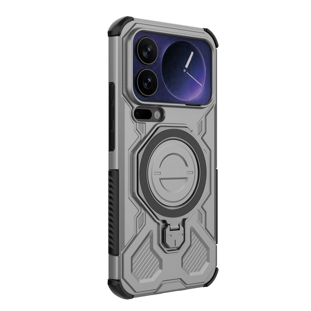 Xiaomi 17 Pro Max EIDERWOOD Håndværker Cover m. Magnetisk Kickstand - Grå