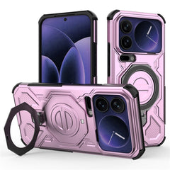 Xiaomi 17 Pro Max EIDERWOOD Håndværker Cover m. Magnetisk Kickstand - Lyserød