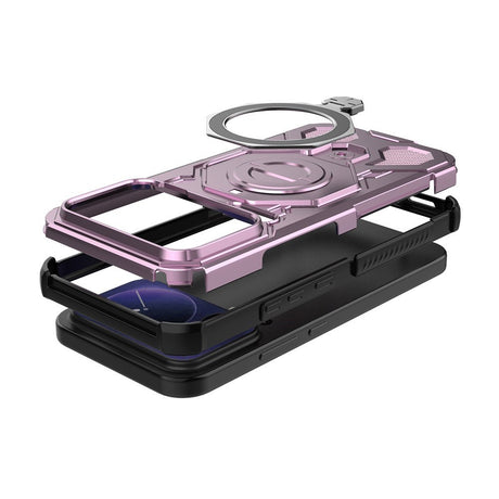 Xiaomi 17 Pro Max EIDERWOOD Håndværker Cover m. Magnetisk Kickstand - Lyserød