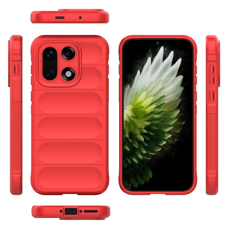 EIDERWOOD OnePlus 15 Håndværker Cover m. Skærmbeskyttelse - Rød