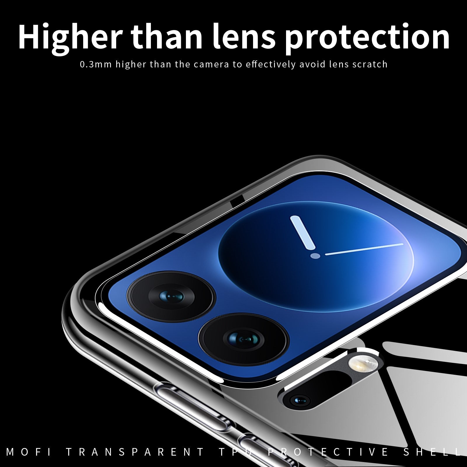 Xiaomi 17 Pro Max MOFI Slankt Plastik Cover - Gennemsigtig