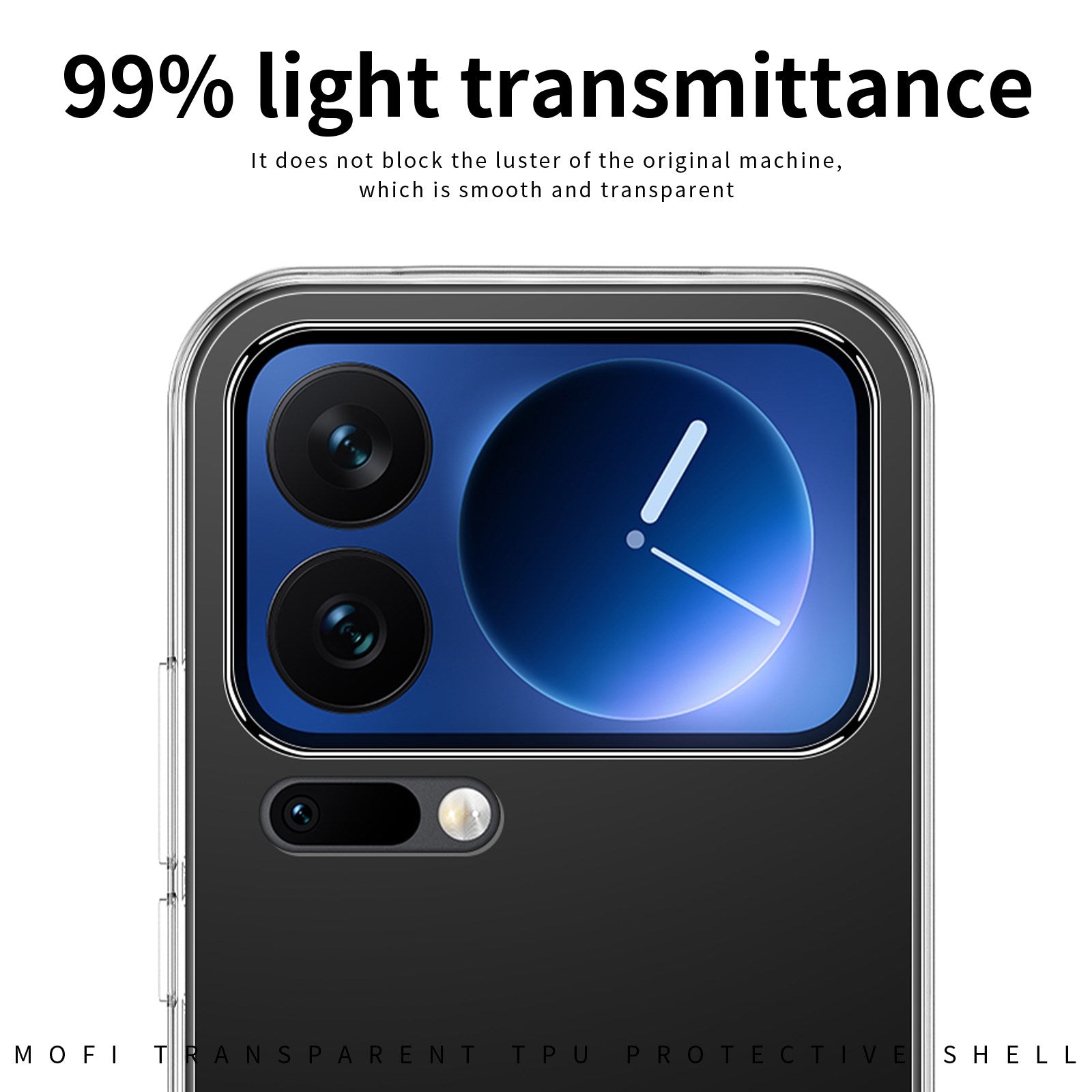 Xiaomi 17 Pro Max MOFI Slankt Plastik Cover - Gennemsigtig