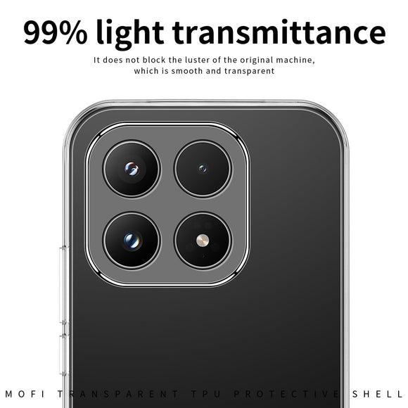 Xiaomi 17 MOFI Slankt Plastik Cover - Gennemsigtig