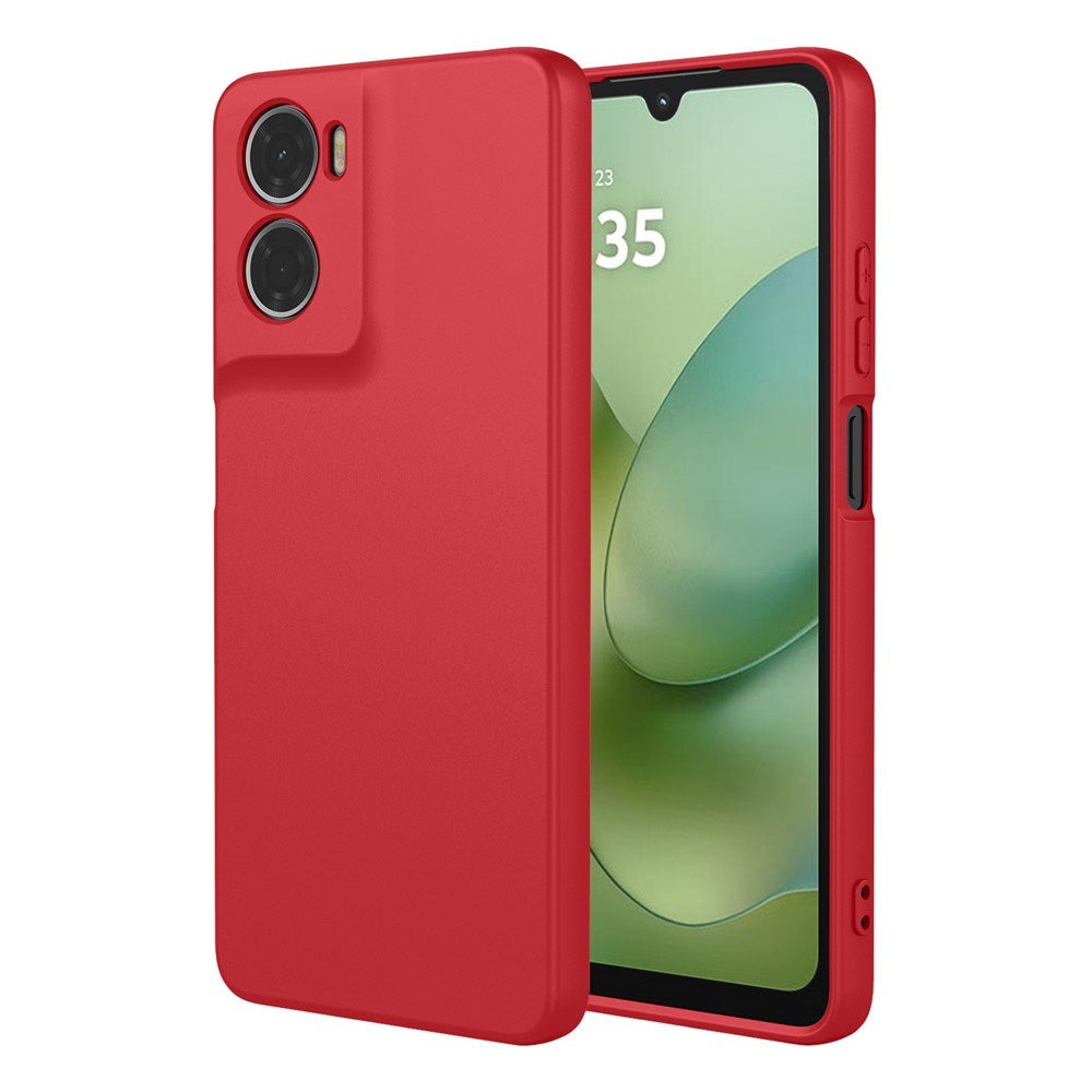 Motorola Moto G06 EIDERWOOD Fleksibelt Plastik Cover - Rød
