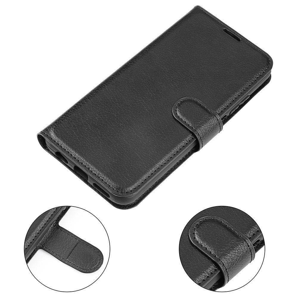 Xiaomi 17 EIDERWOOD Litchi Tekstur Kunstlæder Flip Cover m. Kortholder - Sort