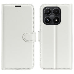 Xiaomi 17 EIDERWOOD Litchi Tekstur Kunstlæder Flip Cover m. Kortholder - Hvid