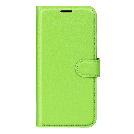 Xiaomi 17 EIDERWOOD Litchi Tekstur Kunstlæder Flip Cover m. Kortholder - Grøn