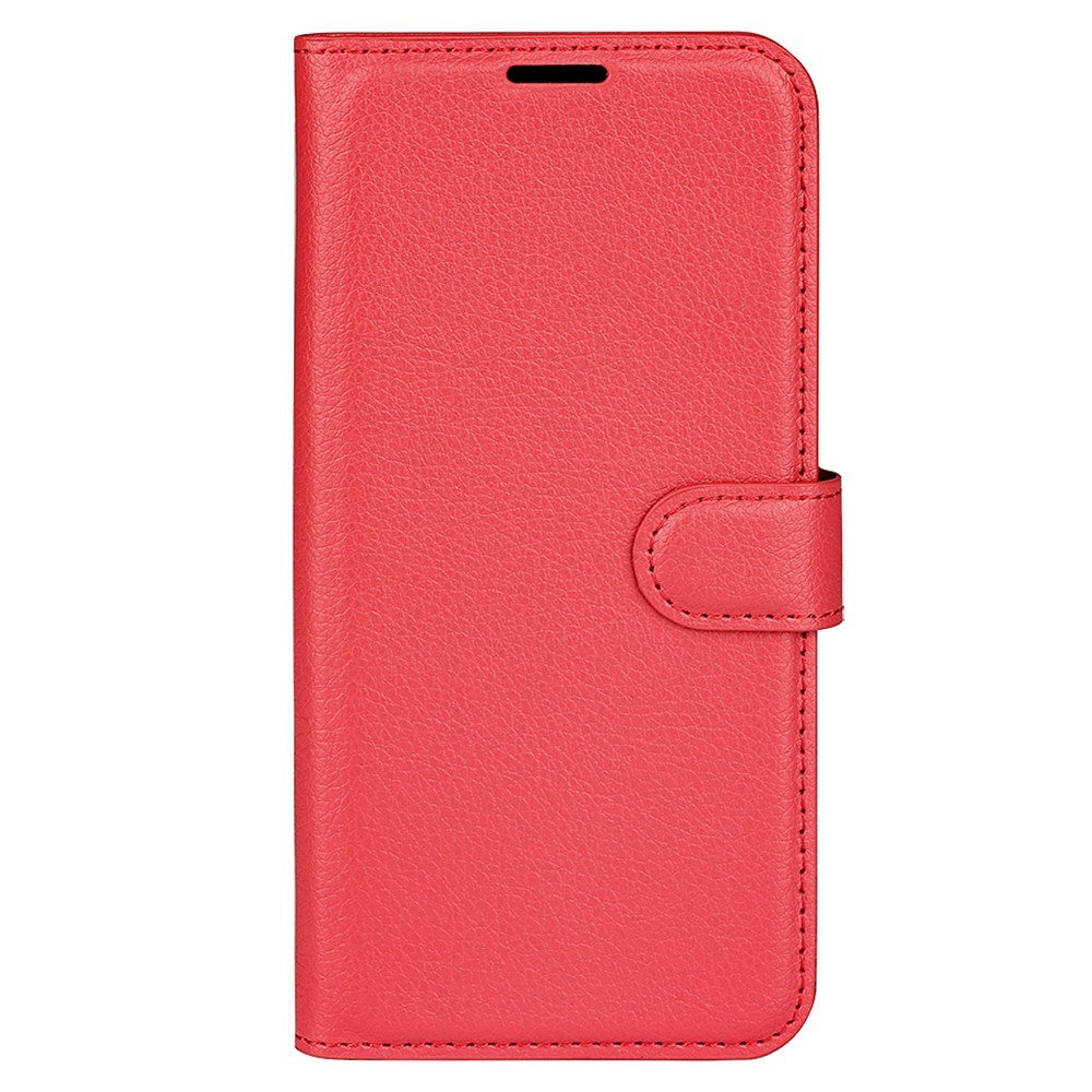 Xiaomi 17 EIDERWOOD Litchi Tekstur Kunstlæder Flip Cover m. Kortholder - Rød