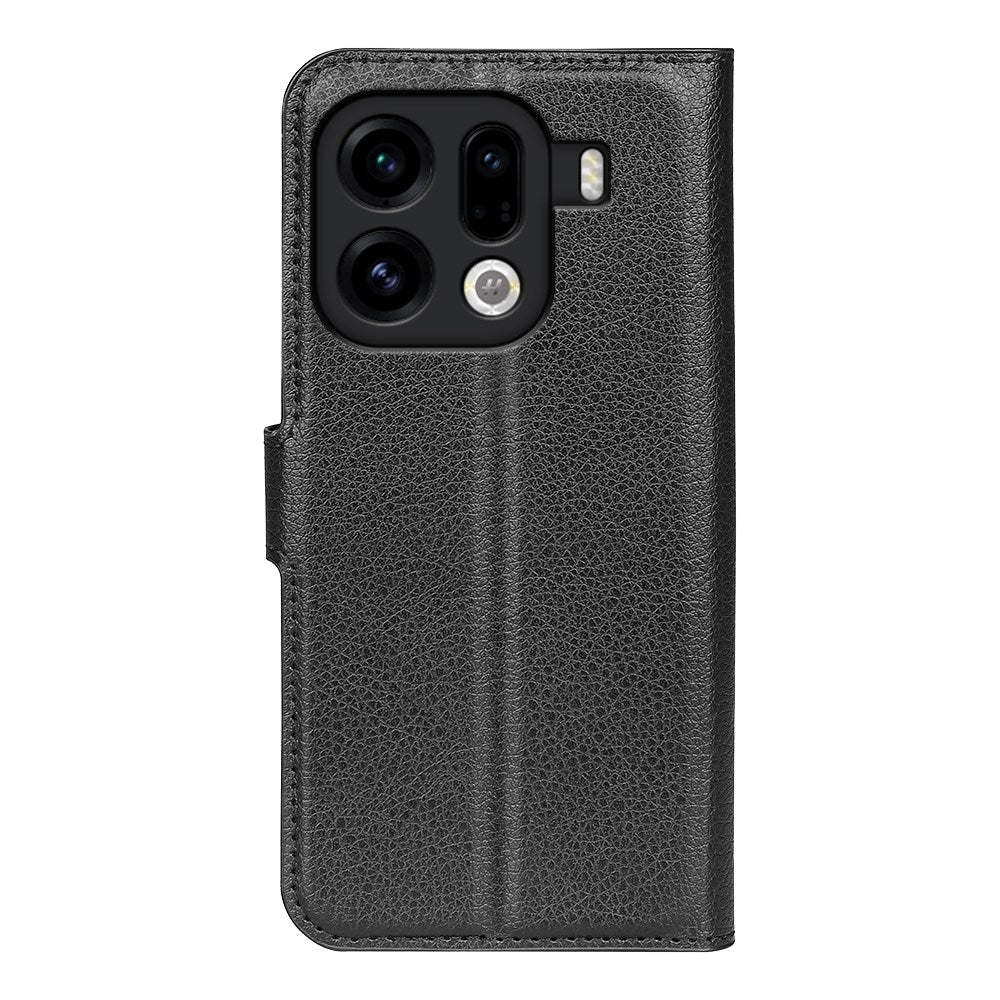 EIDERWOOD OPPO Find X9 Pro Kunstlæder Flip Cover m. Kortholder & Ståfunktion - Sort