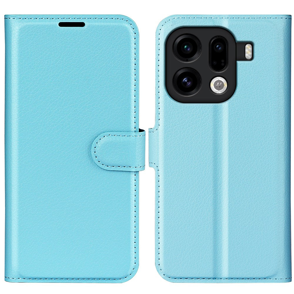 EIDERWOOD OPPO Find X9 Pro Kunstlæder Flip Cover m. Kortholder & Ståfunktion - Blå