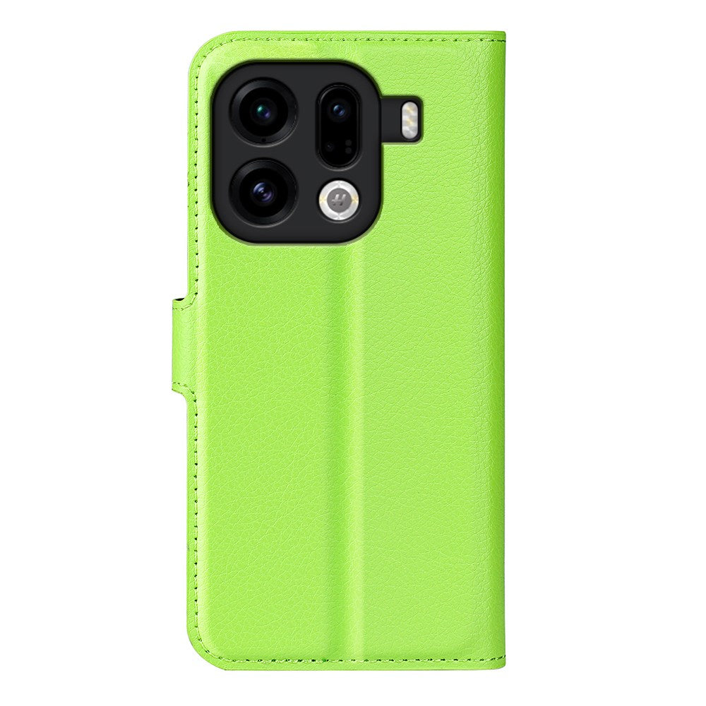 EIDERWOOD OPPO Find X9 Pro Kunstlæder Flip Cover m. Kortholder & Ståfunktion - Grøn