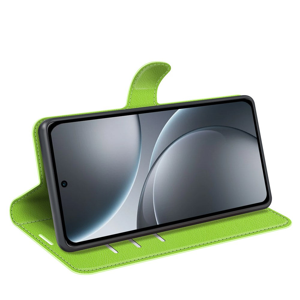 EIDERWOOD OPPO Find X9 Pro Kunstlæder Flip Cover m. Kortholder & Ståfunktion - Grøn