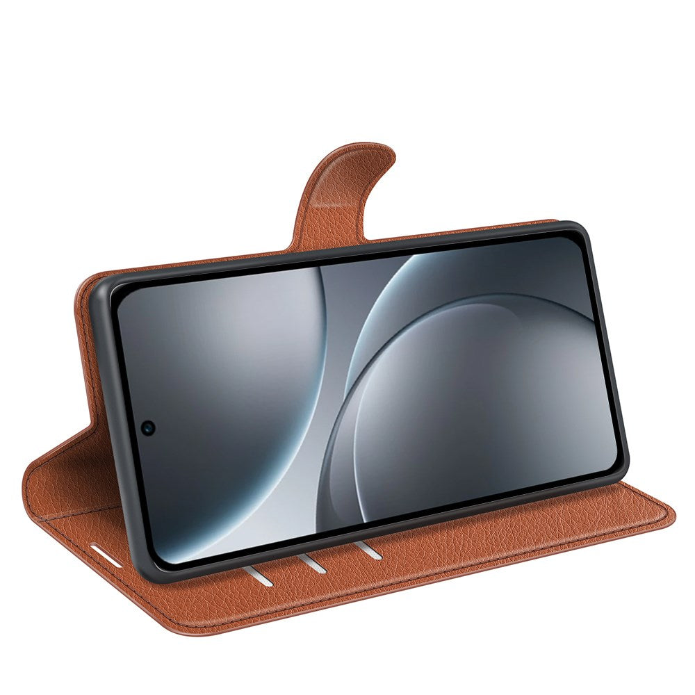EIDERWOOD OPPO Find X9 Pro Kunstlæder Flip Cover m. Kortholder & Ståfunktion - Brun