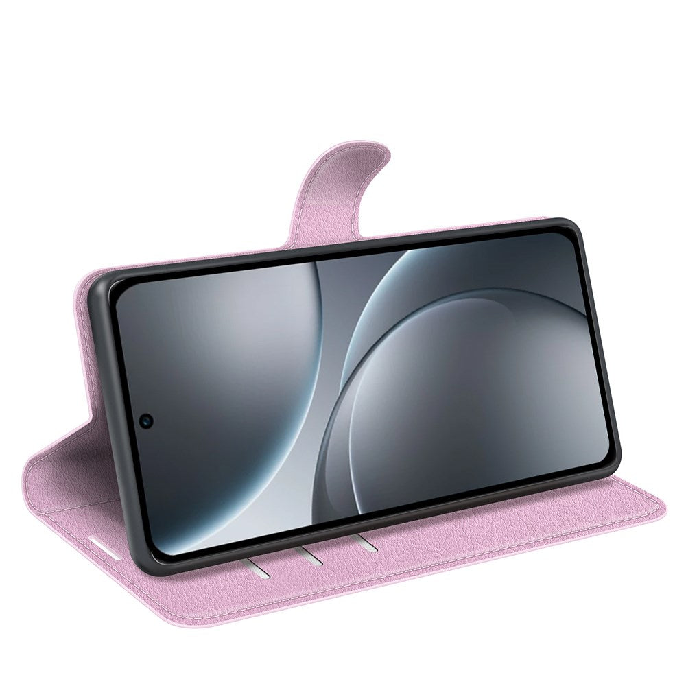 EIDERWOOD OPPO Find X9 Pro Kunstlæder Flip Cover m. Kortholder & Ståfunktion - Lyserød
